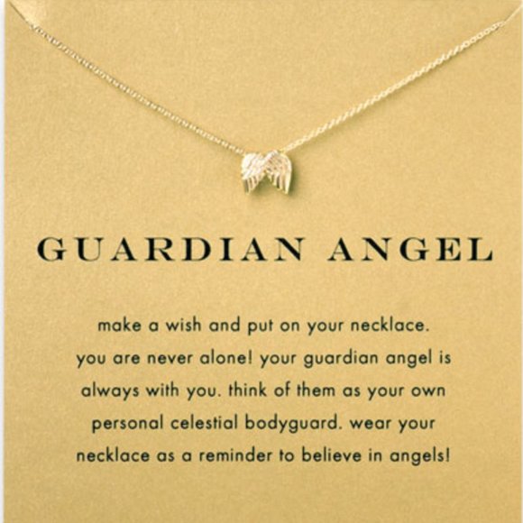 Dogeared Guardian Angel Necklace, Gold Dipped - Picture 1 of 1
